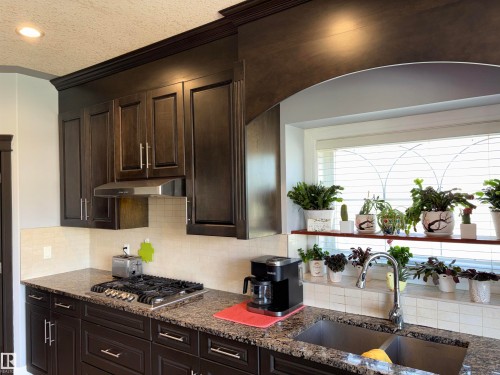 1452 36A Avenue Nw, Edmonton, AB - Indoor Photo Showing Kitchen With Double Sink