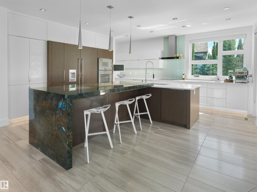 703 Dalhousie Way Nw, Edmonton, AB - Indoor Photo Showing Kitchen With Upgraded Kitchen