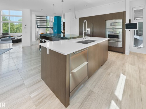 703 Dalhousie Way Nw, Edmonton, AB - Indoor Photo Showing Kitchen With Double Sink With Upgraded Kitchen