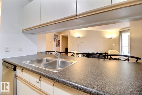#411 4220 139 Av Nw, Edmonton, AB - Indoor Photo Showing Kitchen With Double Sink
