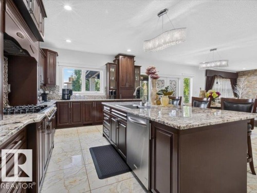 17411 106 Street Nw, Edmonton, AB - Indoor Photo Showing Kitchen With Upgraded Kitchen