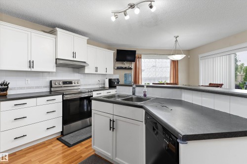 8521 8 Avenue Sw, Edmonton, AB - Indoor Photo Showing Kitchen With Double Sink