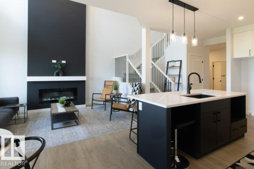 37 Axelwood Crescent, Spruce Grove, AB - Indoor With Fireplace