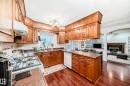 6223 162B Ave Nw, Edmonton, AB  - Indoor Photo Showing Kitchen With Double Sink 