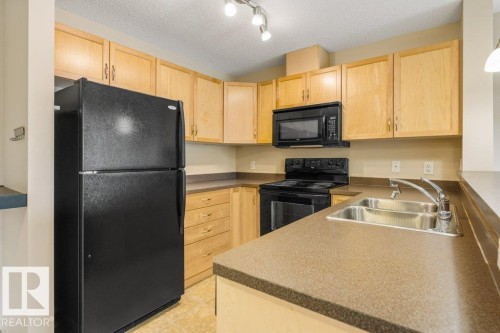 #203 5951 165 Av Nw, Edmonton, AB - Indoor Photo Showing Kitchen With Double Sink