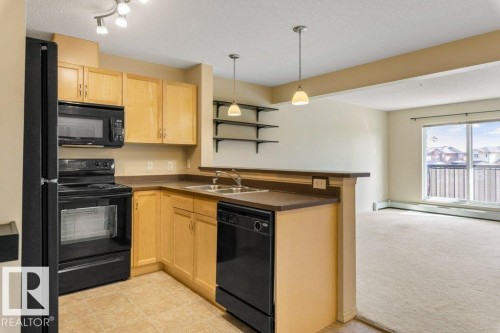 #203 5951 165 Av Nw, Edmonton, AB - Indoor Photo Showing Kitchen With Double Sink
