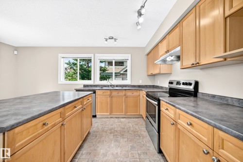 #54 12050 17 Av Sw, Edmonton, AB - Indoor Photo Showing Kitchen With Double Sink