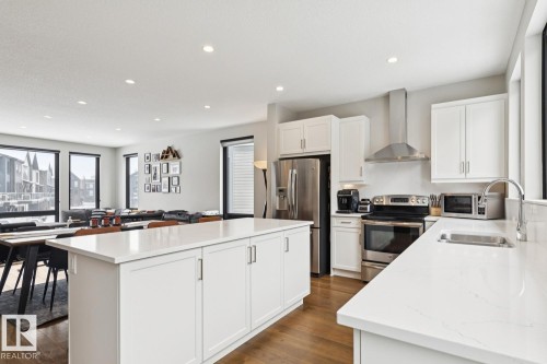 #9 1304 Rutherford Rd Sw, Edmonton, AB - Indoor Photo Showing Kitchen With Double Sink With Upgraded Kitchen