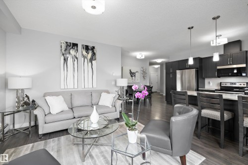 #402 2229 44 Av Nw, Edmonton, AB - Indoor Photo Showing Living Room