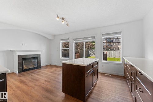 5964 164 Avenue Nw, Edmonton, AB - Indoor Photo Showing Living Room With Fireplace