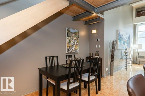 #203 10009 102 Av Nw, Edmonton, AB - Indoor Photo Showing Dining Room