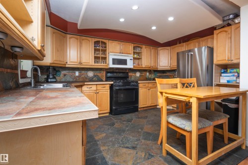 11918 42 Street Nw, Edmonton, AB - Indoor Photo Showing Kitchen With Double Sink