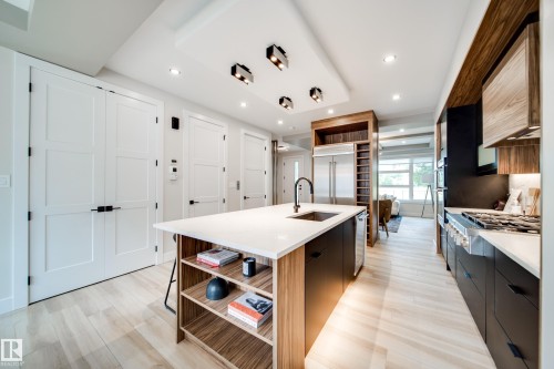 9625 101 Street Nw, Edmonton, AB - Indoor Photo Showing Kitchen With Upgraded Kitchen