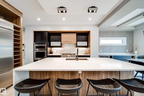9625 101 Street Nw, Edmonton, AB - Indoor Photo Showing Kitchen With Upgraded Kitchen