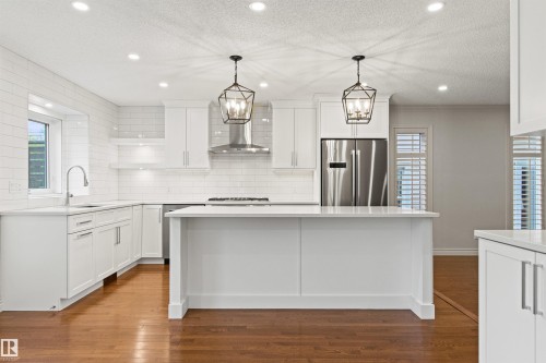10626 125 Street Nw, Edmonton, AB - Indoor Photo Showing Kitchen With Upgraded Kitchen