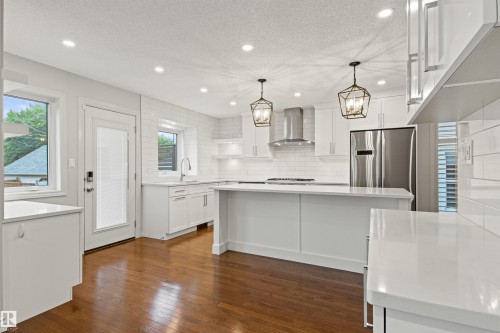 10626 125 Street Nw, Edmonton, AB - Indoor Photo Showing Kitchen With Upgraded Kitchen