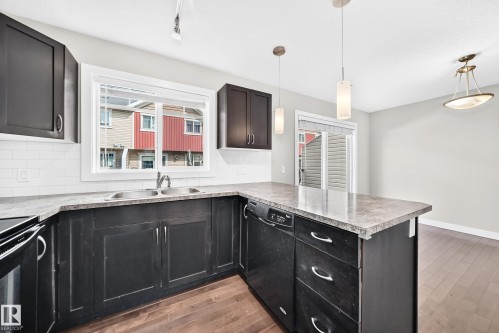#73 9535 217 St Nw, Edmonton, AB - Indoor Photo Showing Kitchen With Double Sink