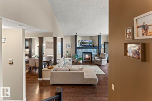 2303 2 Avenue, Cold Lake, AB - Indoor Photo Showing Living Room With Fireplace