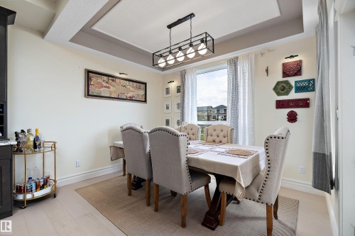 164 Durrand Bend, Fort Saskatchewan, AB - Indoor Photo Showing Dining Room