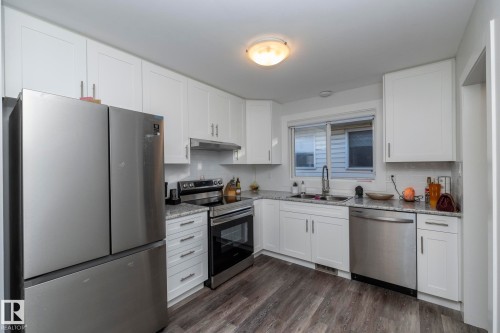 11427 90 Street Nw, Edmonton, AB - Indoor Photo Showing Kitchen With Double Sink