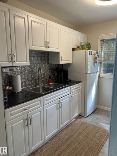 12203 124 Street Nw, Edmonton, AB - Indoor Photo Showing Kitchen With Double Sink