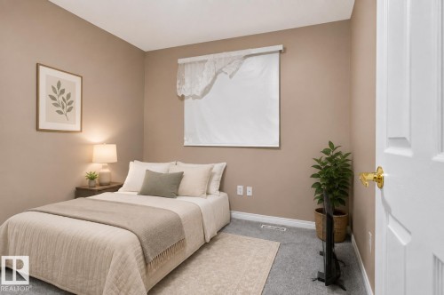 Bedroom Virtually staged - 3755 20 Street Nw, Edmonton, AB - Indoor Photo Showing Bedroom