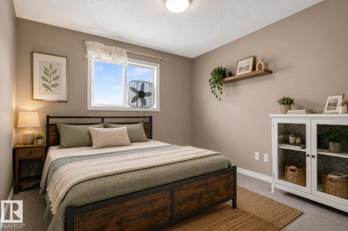Bedroom Virtually staged - 3755 20 Street Nw, Edmonton, AB - Indoor Photo Showing Bedroom