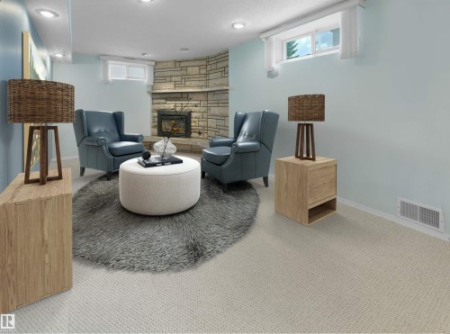 14719 62 Street Nw, Edmonton, AB - Indoor With Fireplace