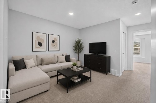22830 82A Avenue Nw, Edmonton, AB - Indoor Photo Showing Living Room