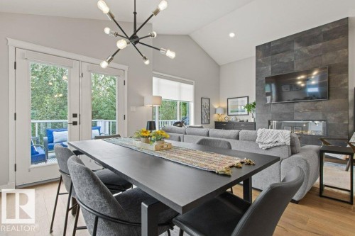 501 Byrne Crescent Sw, Edmonton, AB - Indoor With Fireplace