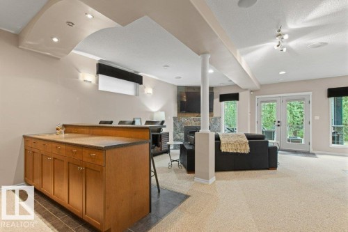 501 Byrne Crescent Sw, Edmonton, AB - Indoor With Fireplace