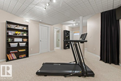 501 Byrne Crescent Sw, Edmonton, AB - Indoor Photo Showing Gym Room