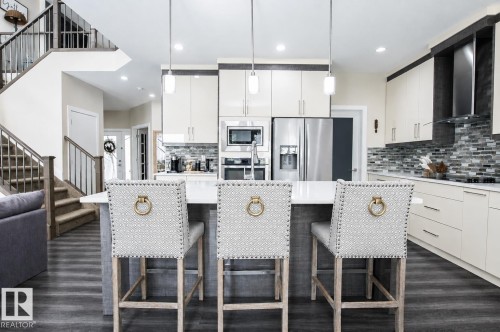 241 Westbrook Wynd, Fort Saskatchewan, AB - Indoor Photo Showing Kitchen With Upgraded Kitchen