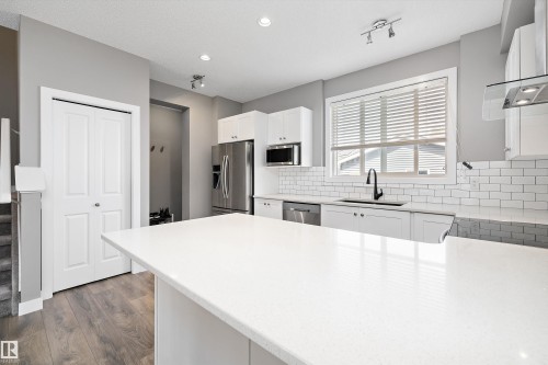 8412 24 Avenue Sw, Edmonton, AB - Indoor Photo Showing Kitchen With Upgraded Kitchen