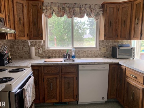 5301 48 Ave, Vegreville, AB - Indoor Photo Showing Kitchen With Double Sink