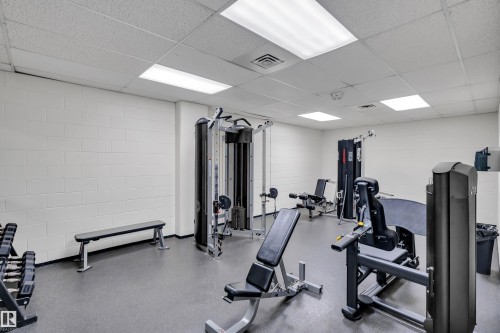 #608 10149 Saskatchewan Dr Nw, Edmonton, AB - Indoor Photo Showing Gym Room