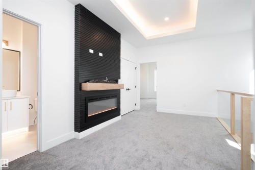 432 Robinson Boulevard, Leduc, AB - Indoor With Fireplace