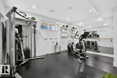 1123 Wahl Place Nw, Edmonton, AB - Indoor Photo Showing Gym Room