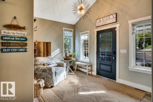 Vaulted ceiling in this spacious sundrenched entry - 180 Crystal Springs Drive, Rural Wetaskiwin County, AB - 