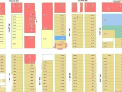 Property Plot Plan. Illustrating parcel configurations and dimensions within a specific geographic area - 
