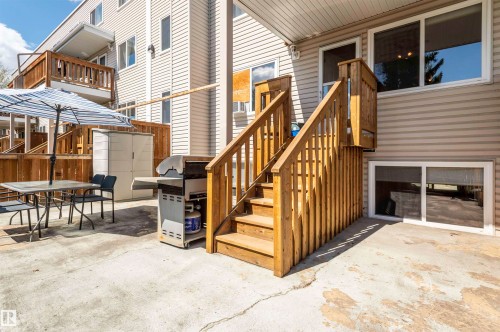 #130 95 Mckenney, St. Albert, AB - Outdoor With Deck Patio Veranda With Exterior