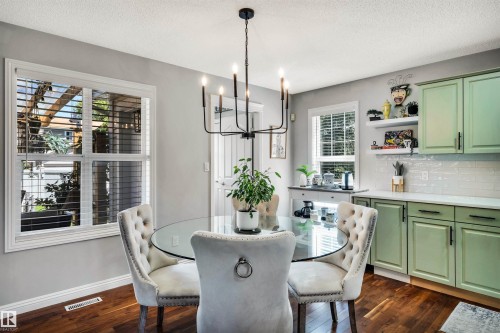 9804 145 Avenue Nw, Edmonton, AB - Indoor Photo Showing Dining Room