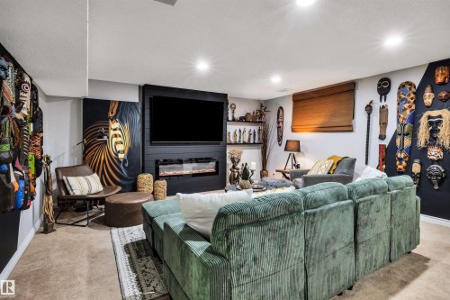 9804 145 Avenue Nw, Edmonton, AB - Indoor With Fireplace