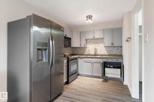 3317 107 Avenue Nw, Edmonton, AB - Indoor Photo Showing Kitchen With Stainless Steel Kitchen