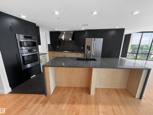 #803 10028 119 St Nw, Edmonton, AB - Indoor Photo Showing Kitchen With Upgraded Kitchen
