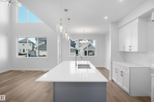 22940 82 Avenue Nw, Edmonton, AB - Indoor Photo Showing Kitchen With Double Sink With Upgraded Kitchen