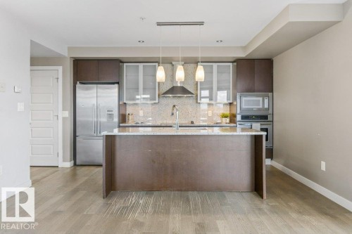 #1102 10388 105 St Nw, Edmonton, AB - Indoor Photo Showing Kitchen