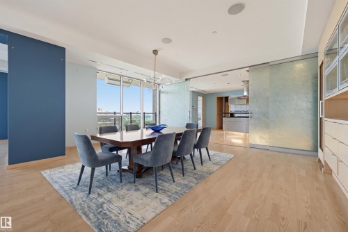 #901 10035 Saskatchewan Dr Nw, Edmonton, AB - Indoor Photo Showing Dining Room
