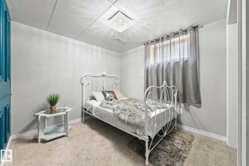 Light gray walls with textured ceiling - 11119 31St Nw Nw, Edmonton, AB - Indoor Photo Showing Bedroom