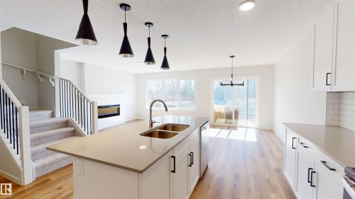 16 Nectar Wynd, St. Albert, AB - Indoor Photo Showing Kitchen With Double Sink With Upgraded Kitchen